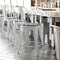 Flash Furniture 24" White Metal Counter Stool-Gray Poly Seat CH-31320-24GB-WH-PL2G-GG - alternate 1